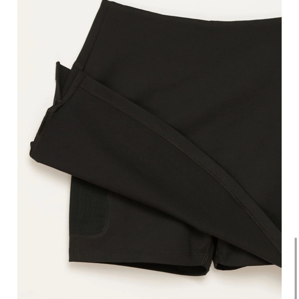 Girlfriend Collective Black Sport Skort Small